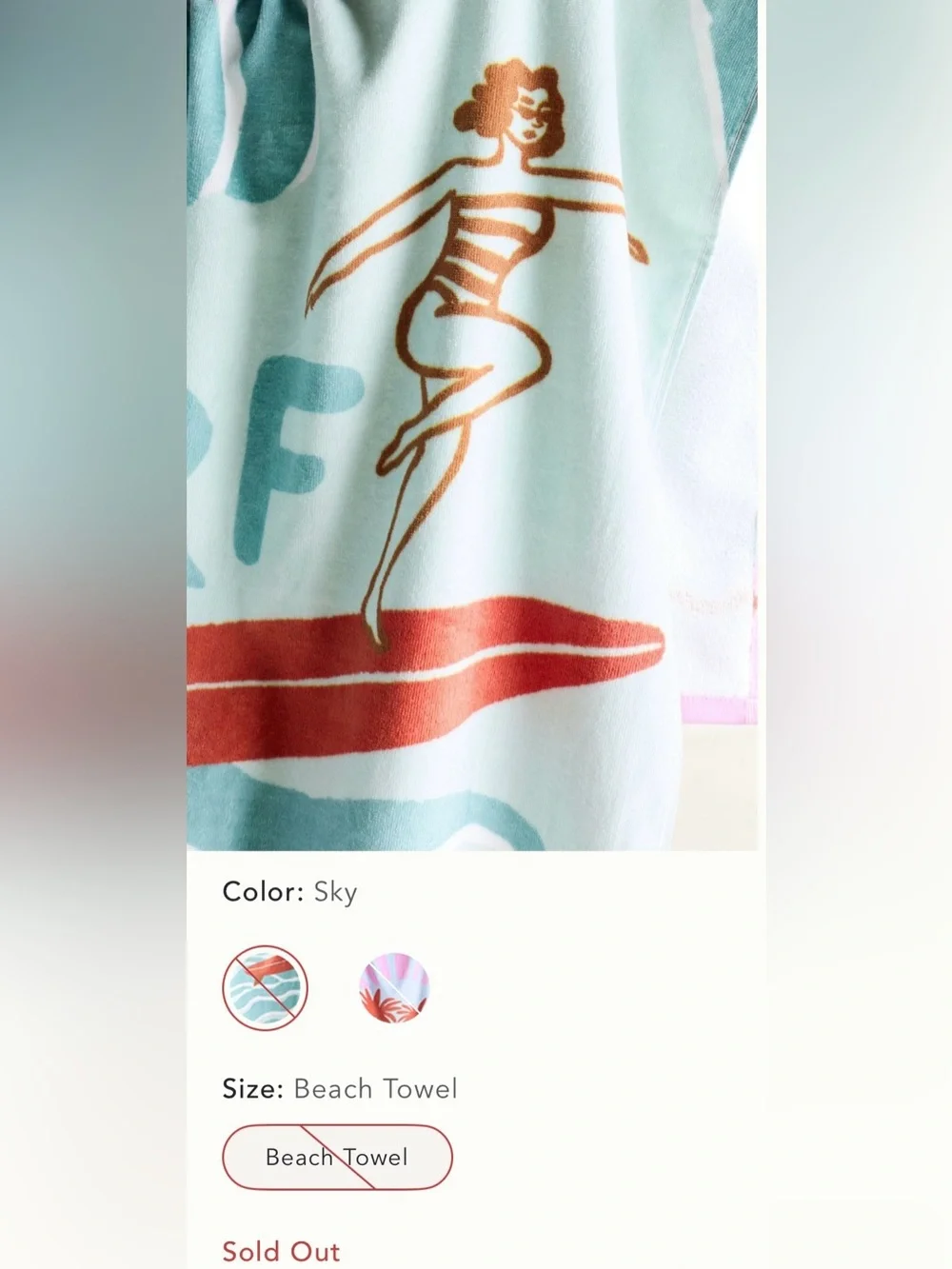 Anthropologie sold out